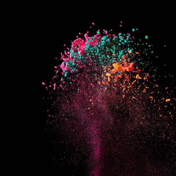 Splash of paint on black — Stock Photo, Image