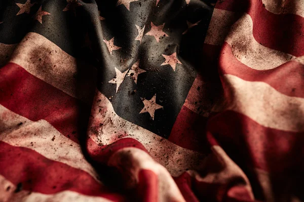 Фон гранж американского флага — стоковое фото