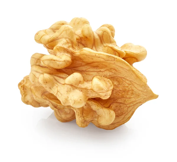 Vlašské ořechy jádra izolovaných na bílém — Stock fotografie