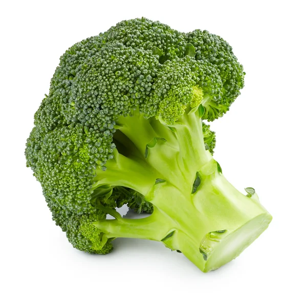 Friss, fehér alapon izolált brokkoli — Stock Fotó
