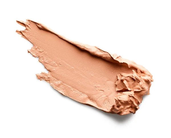 Makeup Foundation Smear Isolated White Background — Stock Photo, Image