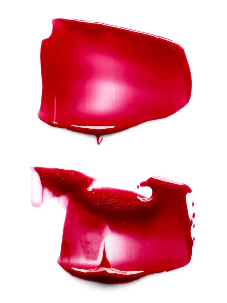 Червоні Годинники Губ Ізольовані Білому Тлі — стокове фото