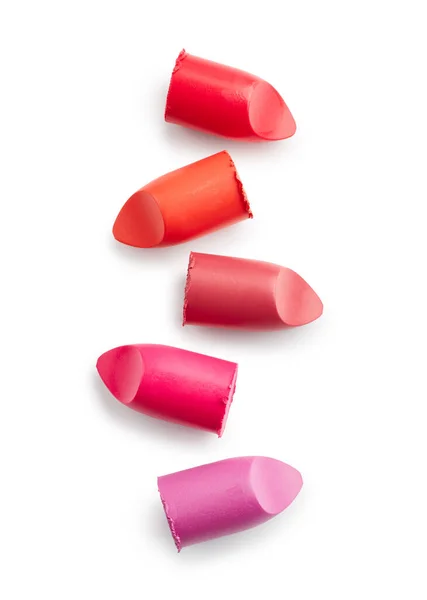 Lipsticks Isolated White Background — Stock Photo, Image