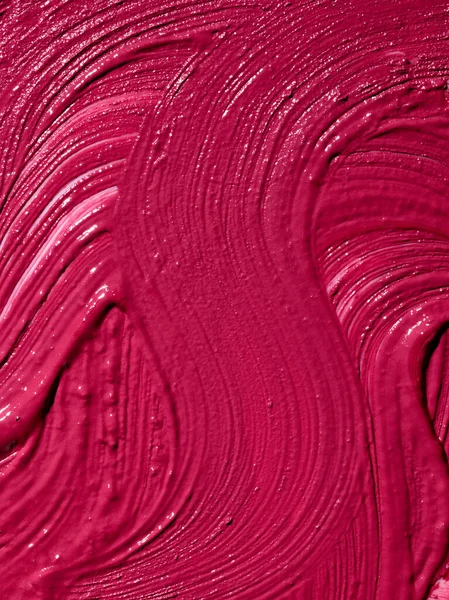 Kırmızı Ruj Dokusu Kozmetik Arka Plan Makro Çekimi Kapat — Stok fotoğraf