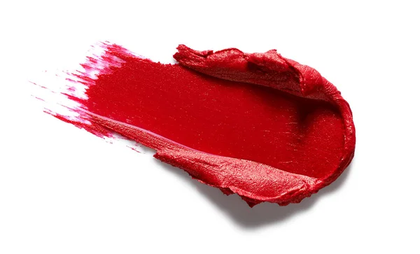 Acidente Vascular Cerebral Batom Vermelho Isolado Fundo Branco — Fotografia de Stock