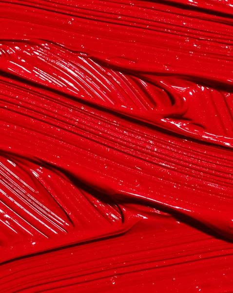 Textura Pintura Óleo Rojo — Foto de Stock