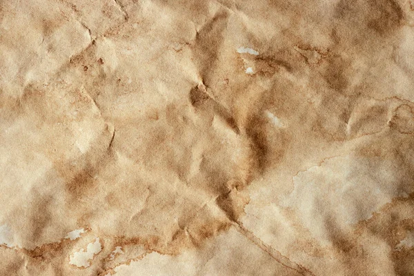 Grunge Schmutzige Papier Mit Flecken Und Flecken Von Kaffee Hintergrund — Stockfoto
