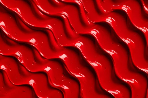 Soyut Desenli Kırmızı Yağlı Boya Dokusu — Stok fotoğraf