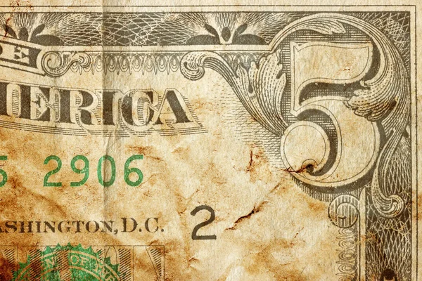 Vintage Background Close Detailed Shot Part Dollar Note — Stock Photo, Image