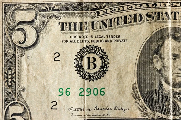 Vintage Achtergrond Van Het Amerikaanse Dollar Bankbiljet — Stockfoto