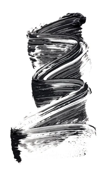Чорний Мазок Обличчя Ізольований Білому Тлі — стокове фото
