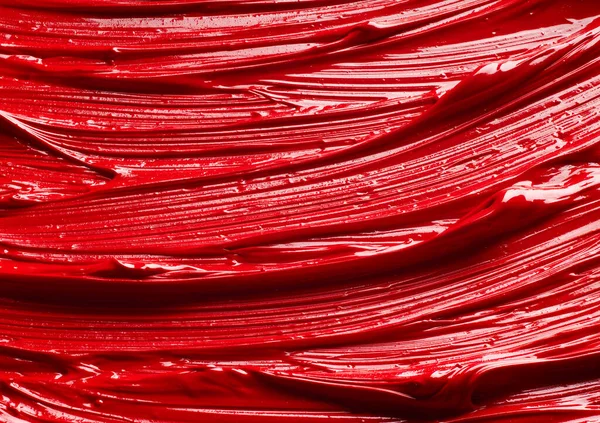 Текстура Червоної Олійної Фарби — стокове фото