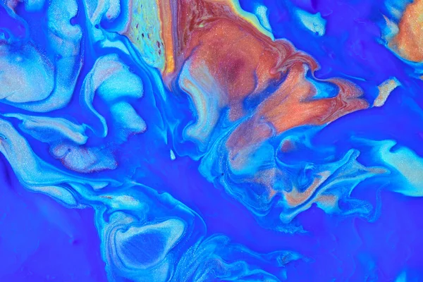 Blue Paint Acrylic Texture Background — Stock Photo, Image