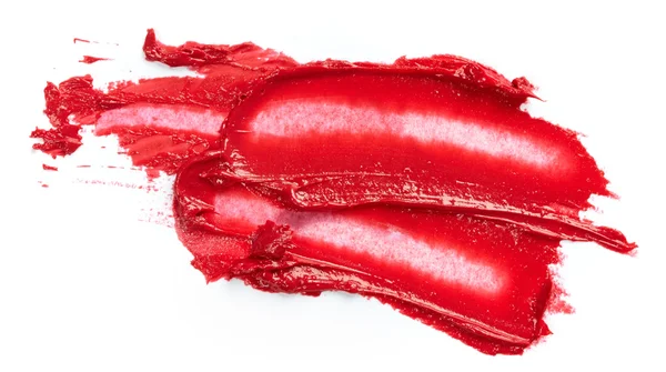 Batom vermelho borrado — Fotografia de Stock