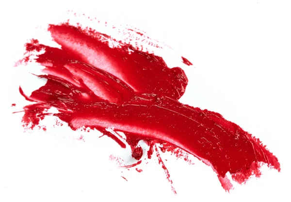 Smudged red lipstick — Stock Photo, Image
