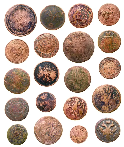 Древние монеты — стоковое фото
