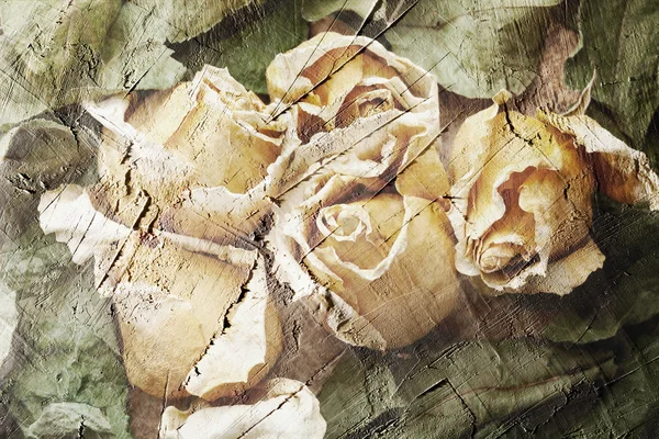 Dried flowers of roses — Stock Photo, Image