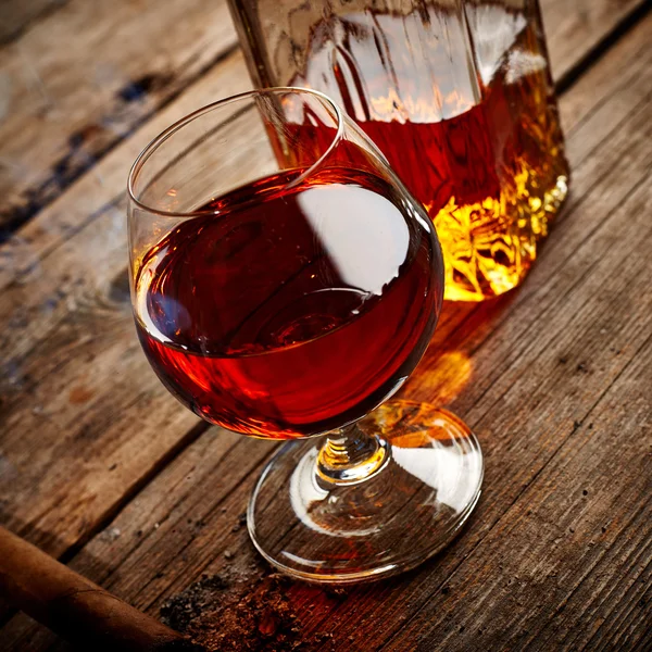 Vintage cognac still life — Stock Photo, Image