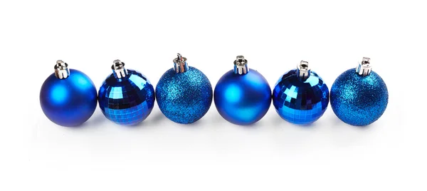 Christmas blue balls — Stock Photo, Image