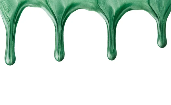 Green nail polish — Stock Photo, Image