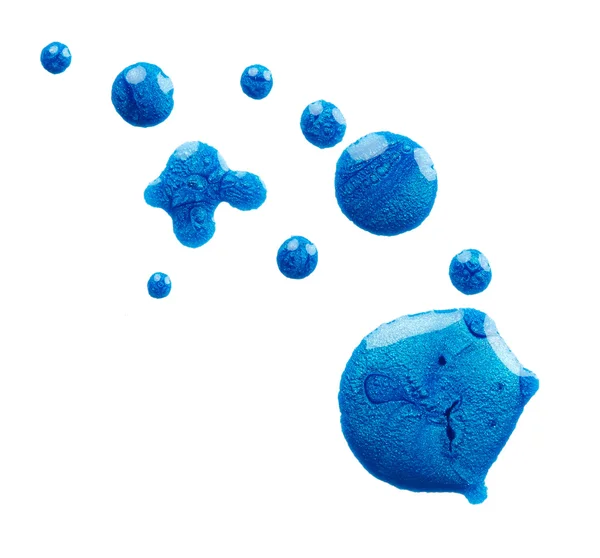 Manchas de verniz azul — Fotografia de Stock