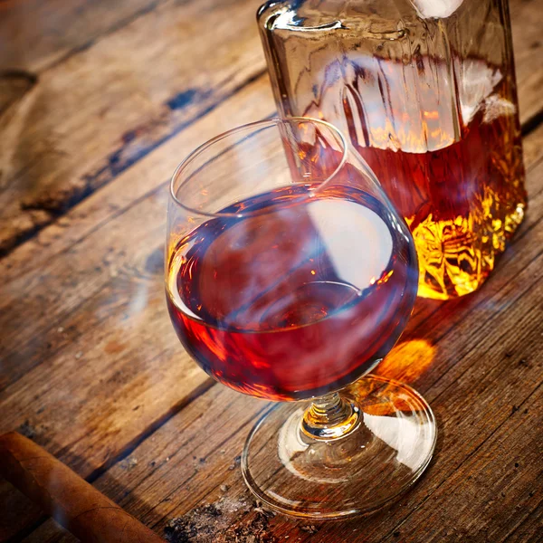 Vintage cognac still life — Stock Photo, Image