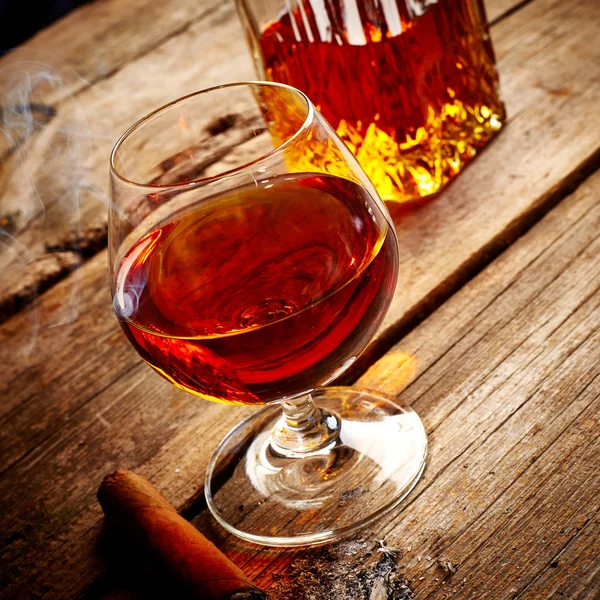 Vintage cognac still life — Stock Photo, Image