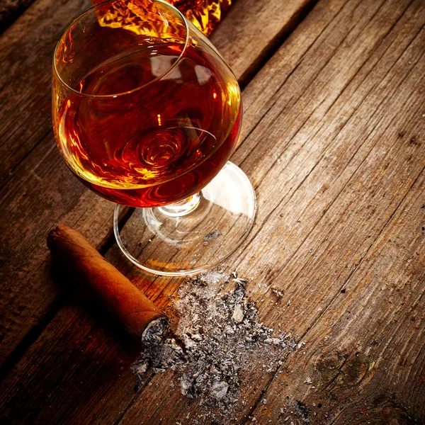 Vintage cognac stilleven — Stockfoto