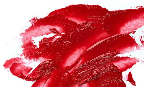 Verschmutzter roter Lippenstift — Stockfoto