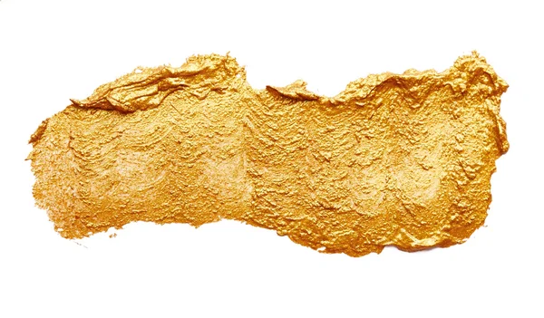 Strokes of golden paint — Stock Photo, Image