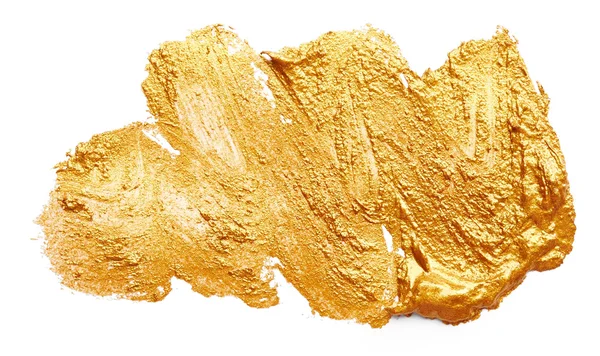 Beroertes van gouden verf — Stockfoto