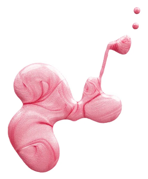 Бло рожевий лак для нігтів분홍색 매니큐어의 오 점 — 스톡 사진