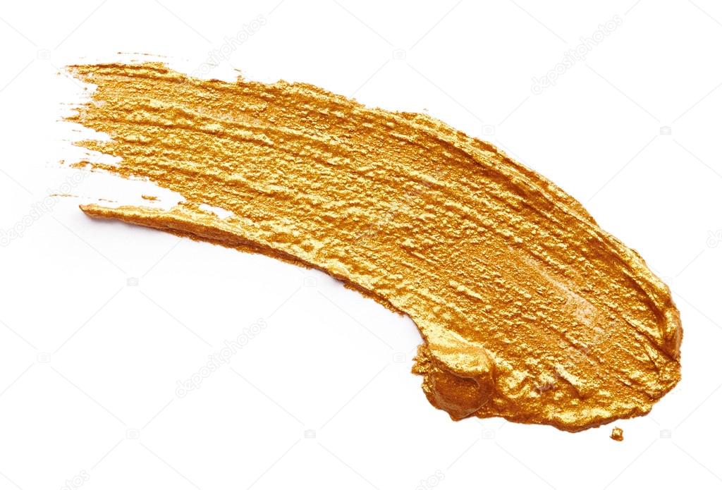 Strokes of golden paint Stock Photo by ©Nik_Merkulov 59114453