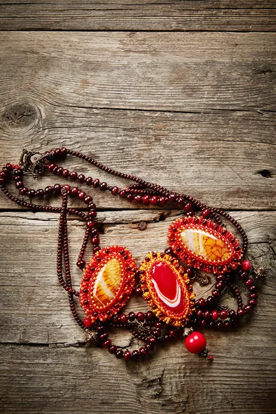 Beautiful handmade necklace — Stock Photo, Image