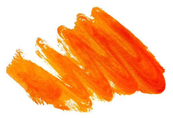 Traços de tinta laranja — Fotografia de Stock