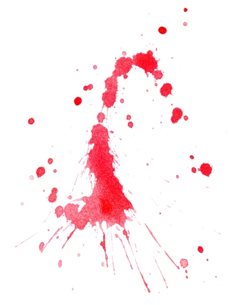 Blots of red paint — Stock Photo, Image