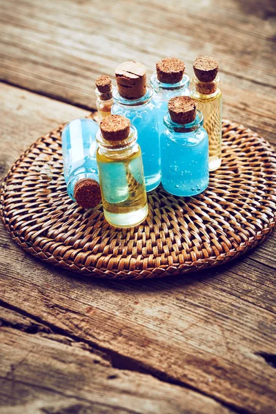 Bottles with shower gel — Stock Photo, Image