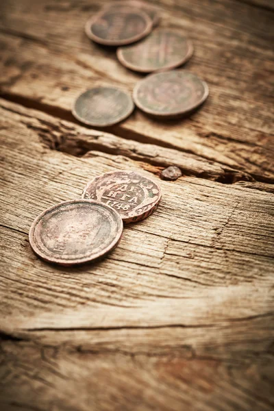 Monedas antiguas — Foto de Stock