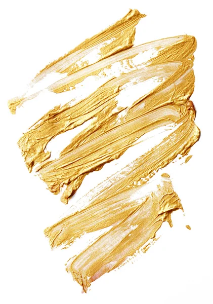 Beroertes van gouden verf — Stockfoto