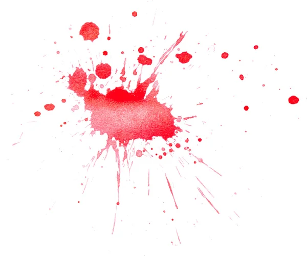 Blots of red paint — Stock Photo, Image