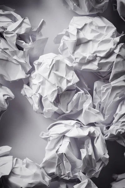 Crumpled paper balls Stock Image