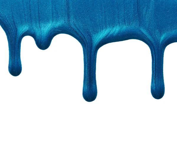 Blots of blue nail polish — Stock Photo, Image
