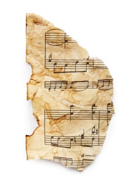 Vintage müzik sayfası