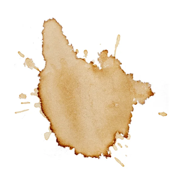 브라운 커피의 얼룩 — 스톡 사진
