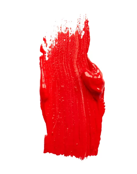 Vörös festékkel — Stock Fotó