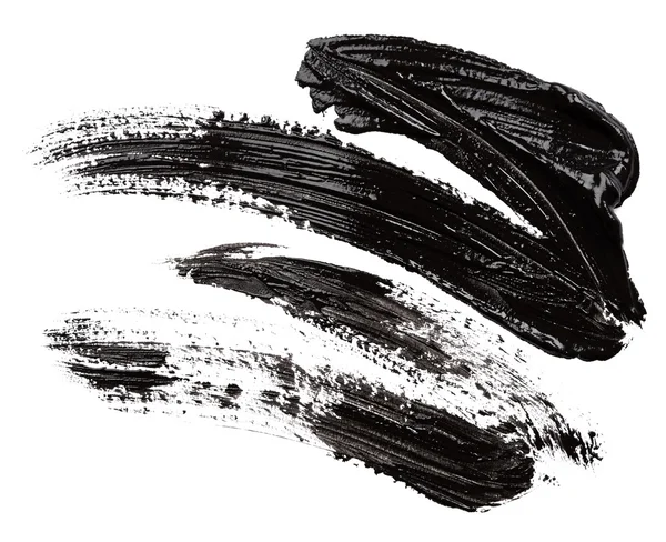 Black paint drawing — Stock Photo, Image