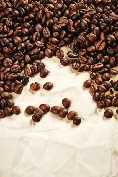 Färska kaffebönor — Stockfoto