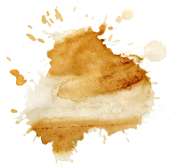 Blots of tea on white background — Stock Photo, Image