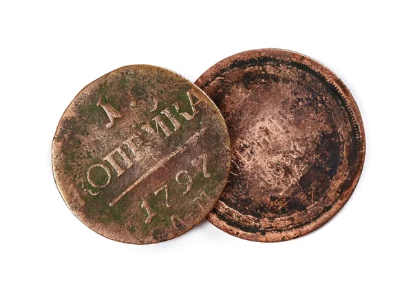 Monedas antiguas — Foto de Stock