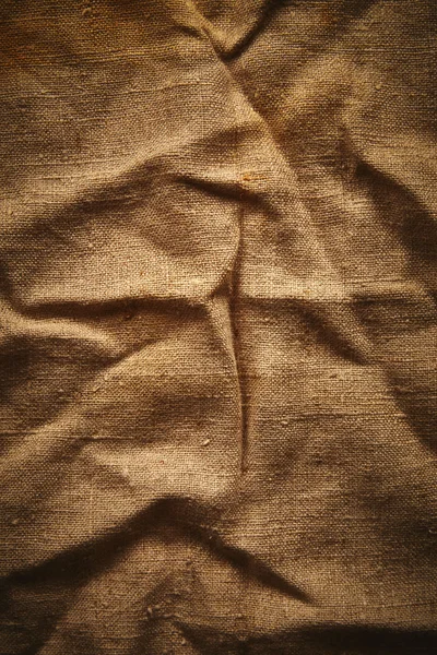 黄麻布のしわ — ストック写真